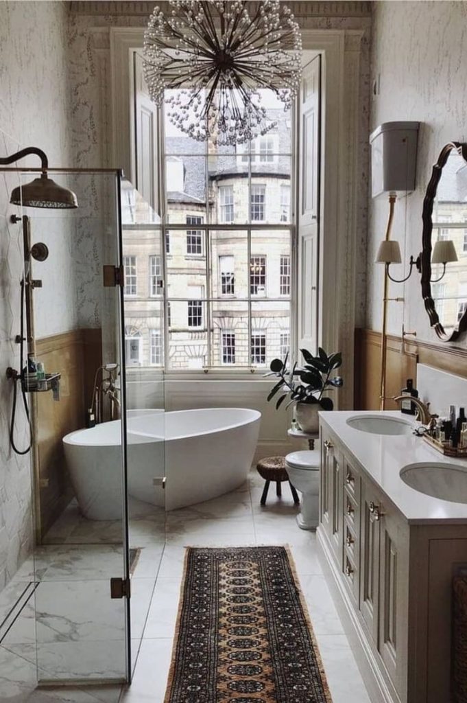 Pequeñas ideas de decoración para un baño moderno y lujoso 2021