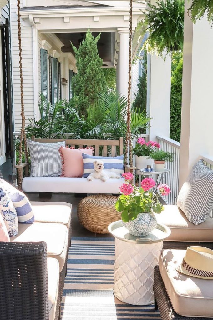 Ideas de porche para aumentar el atractivo de su hogar- 2021 - Página
